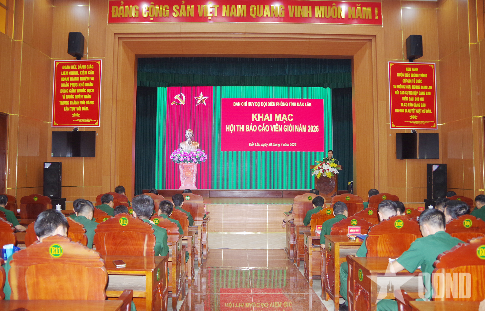 Bộ đội Biên phòng tỉnh Đắk Lắk khai mạc Hội thi Báo cáo viên giỏi năm 2026

